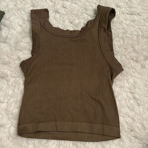 Urban Outfitters army green cropped tank